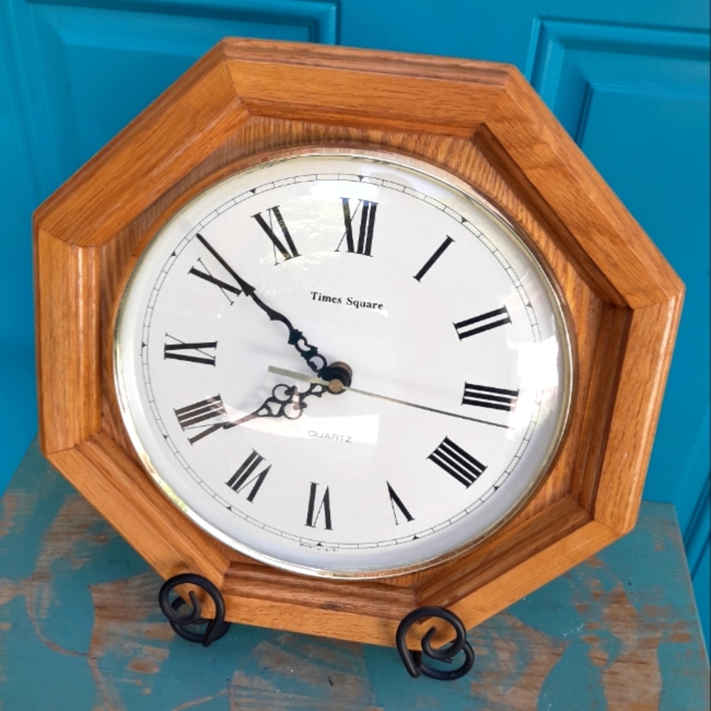 Wooden wall Clock Natural Wood Clock Wall Hanging Farmhouse Home Decor 12 inch
